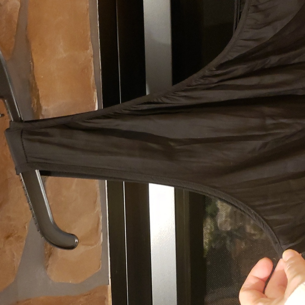 RAMY BROOK Black Silky Leah One Shoulder Smocked Waist Mini Dress - Picture 11 of 17